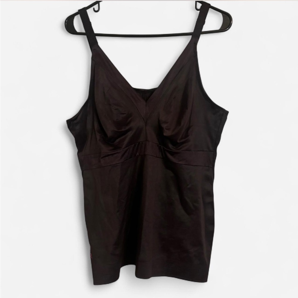 Ruby Ribbon Black Shaping Tank Bra Size 46 (XL 16/18)